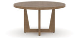 Canadel Modern Round Dining Table 5454 with MK Base in Small Size, side view