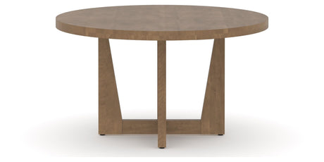 Canadel Modern Round Dining Table 5454 with MK Base in Small Size, side view