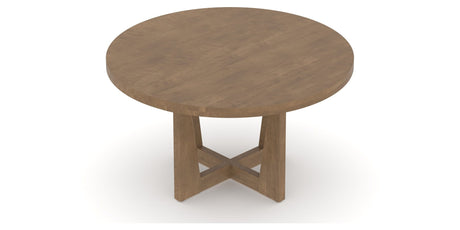 Canadel Modern Round Dining Table 5454 with MK Base in Small Size, view from above