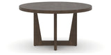 Canadel Modern Round Dining Table with MK Base in 29 Hazelnut Washed and Small Size, side view