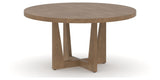 Canadel Modern Round Dining Table 5454 with MK Base in Large Size, three-quarter view