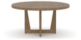 Canadel Modern Round Dining Table 5454 with MK Base in Large Size, side view