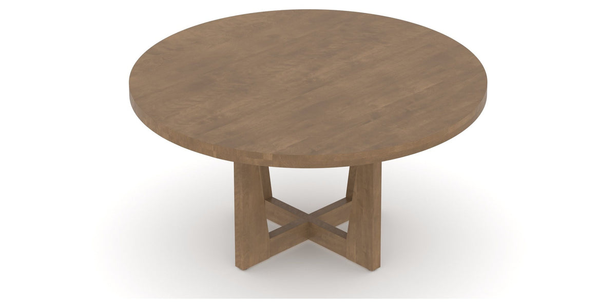Canadel Modern Round Dining Table 5454 with MK Base in Large Size, view from above