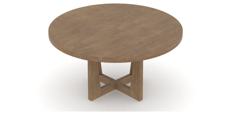 Canadel Modern Round Dining Table 5454 with MK Base in Large Size, view from above