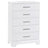 White Birch | Taylor 5 Drawer Dresser | Valley Ridge Furniture