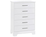 White Birch | Taylor 5 Drawer Dresser | Valley Ridge Furniture