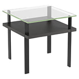 BDi Terrace 1156 End Table in Charcoal Stained Ash, on white