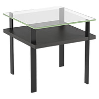 BDi Terrace 1156 End Table in Charcoal Stained Ash, on white