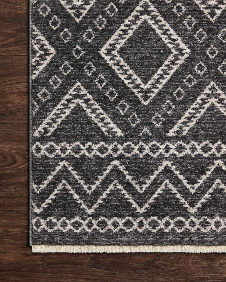 Vance Rug 05 | Charcoal / Dove