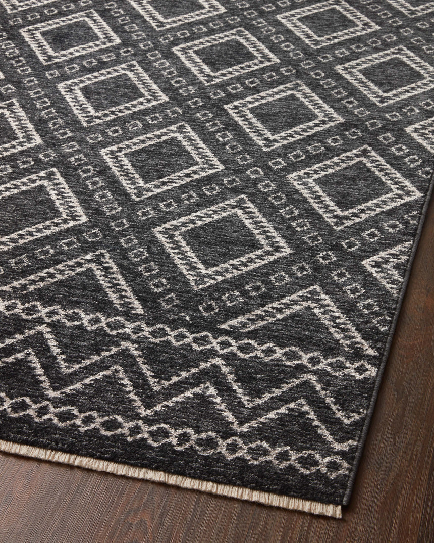 Vance Rug 05 | Charcoal / Dove