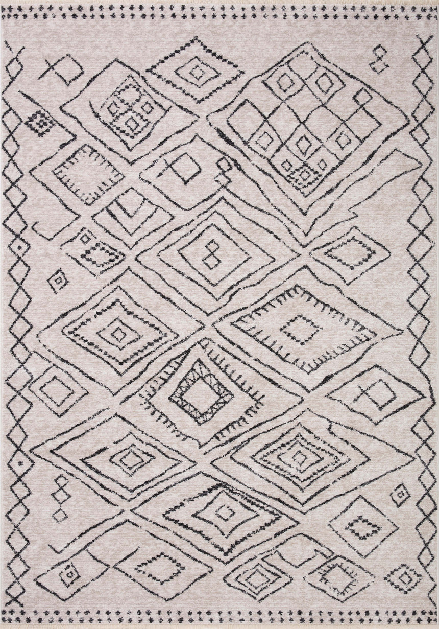 Vance Rug 06 | Dove / Charcoal