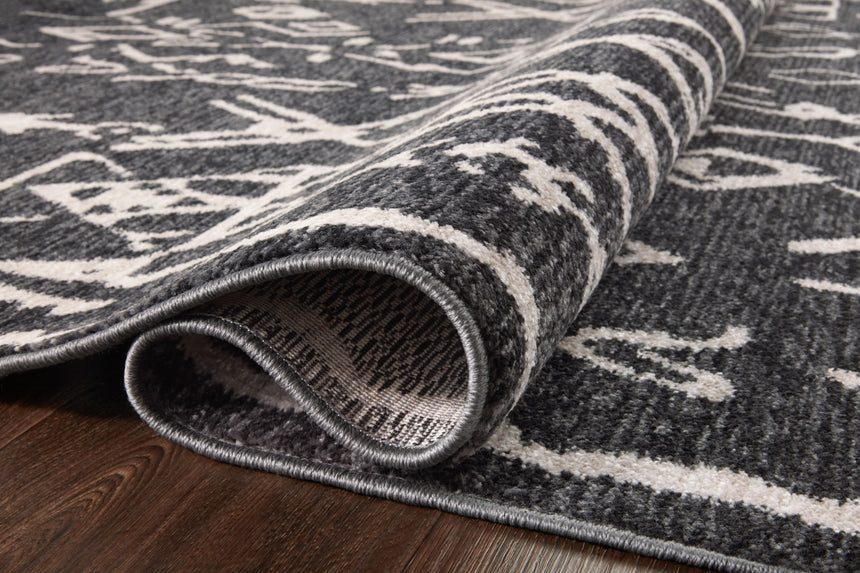 Vance Rug 07 | Charcoal / Dove