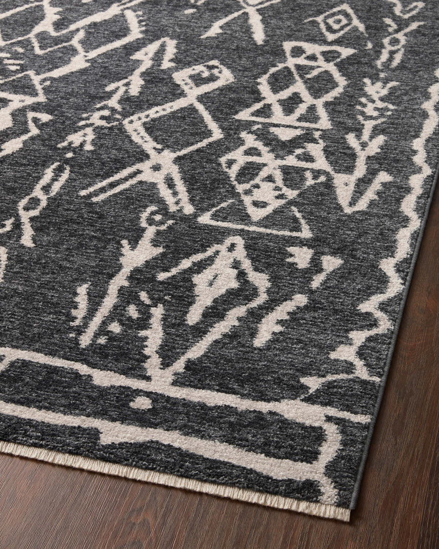 Vance Rug 07 | Charcoal / Dove