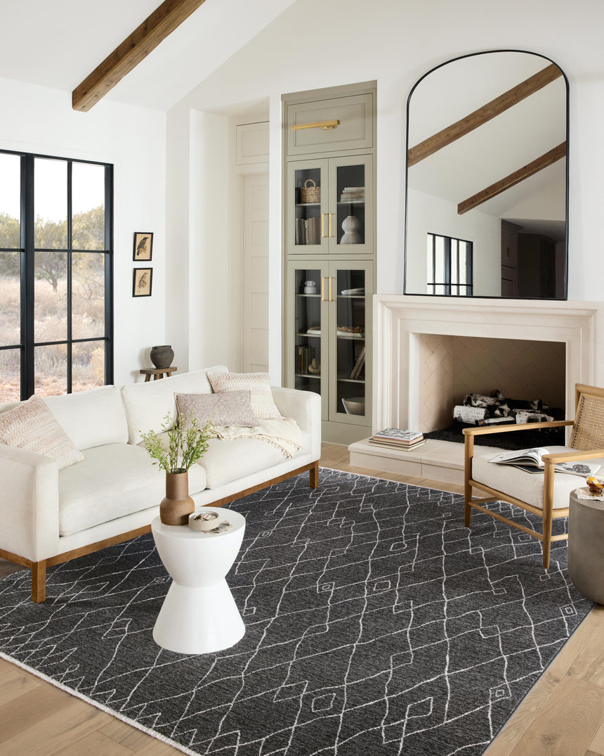 Vance Rug 11 | Charcoal / Dove