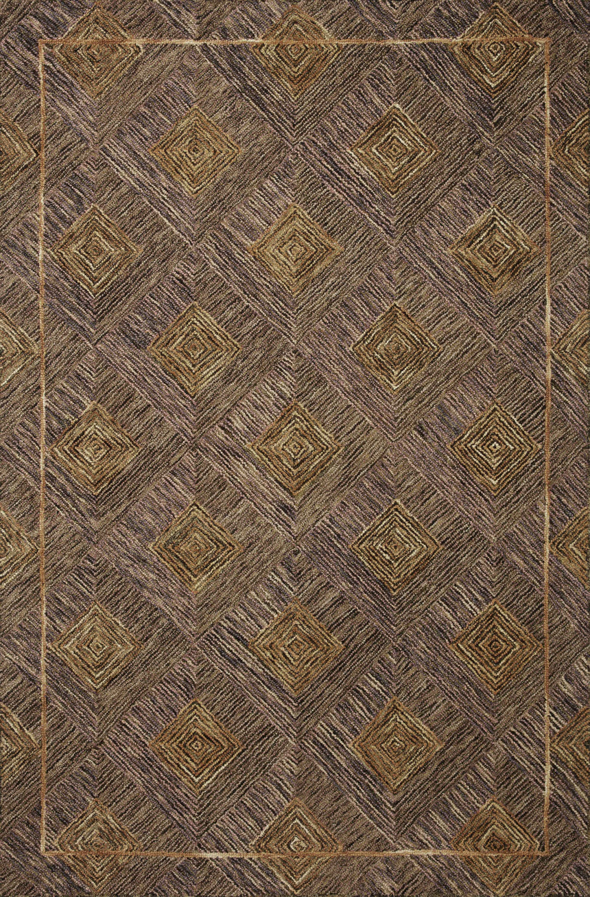 Varena Rug 04 | Plum / Gold