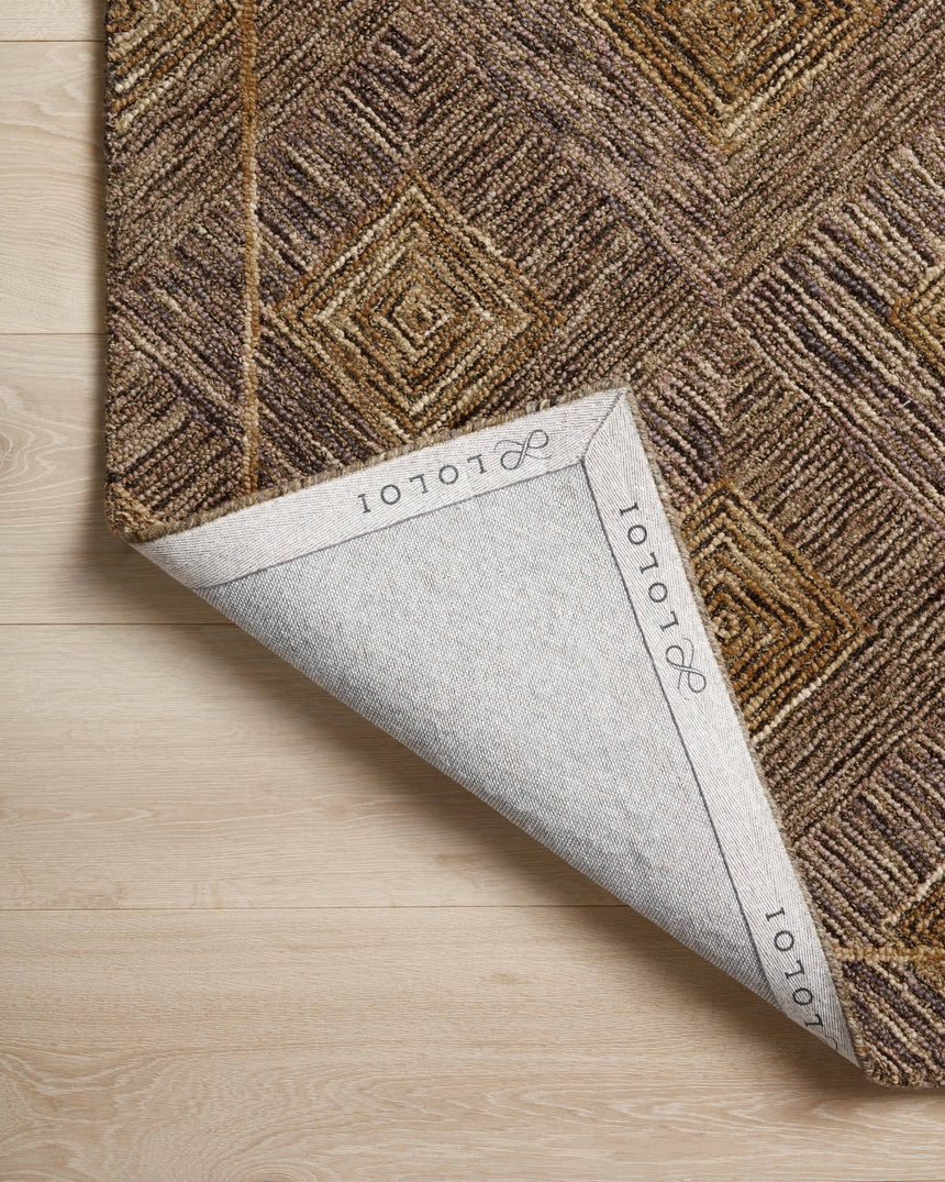 Varena Rug 04 | Plum / Gold