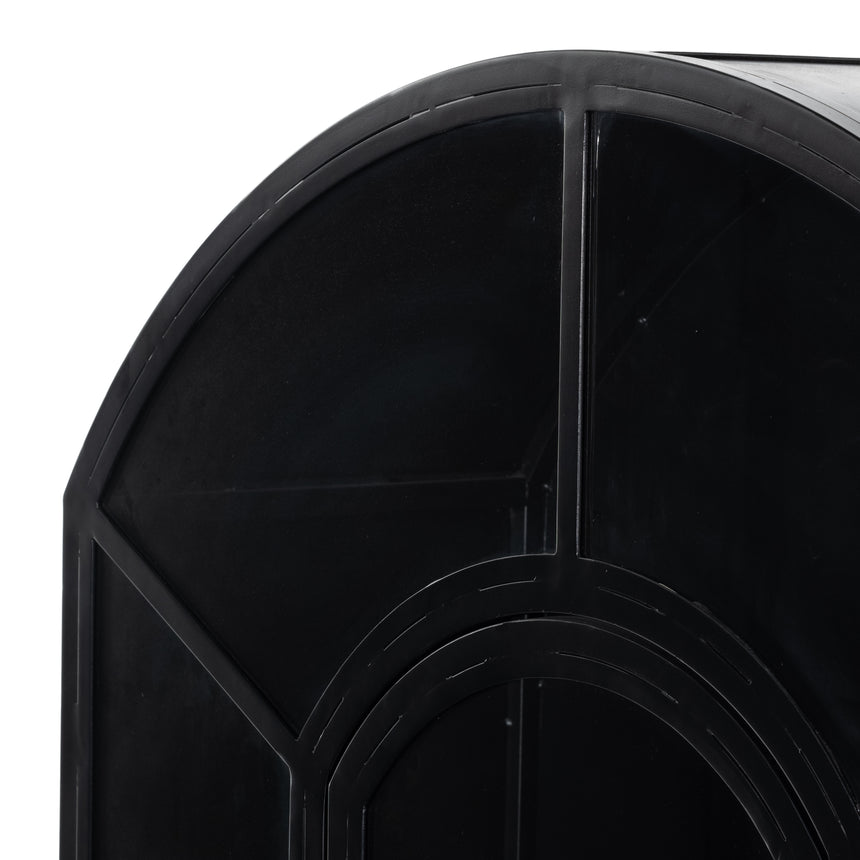 Black Iron & Clear Glass with Weathered Bronze Iron | Belmont Cabinet | Valley Ridge Furniture