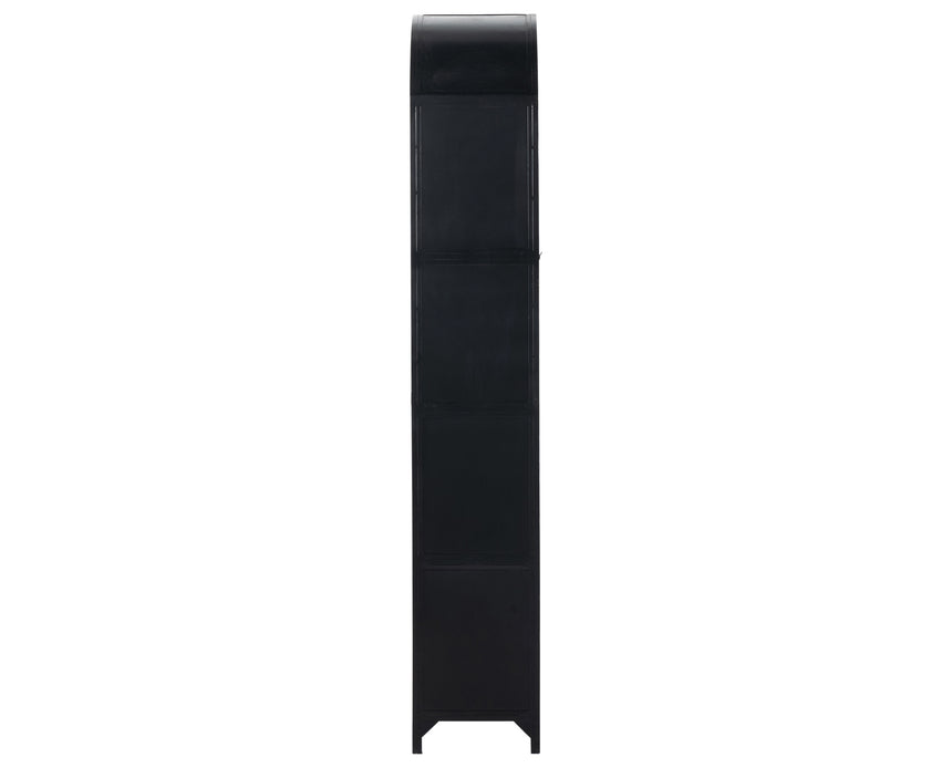 Black Iron & Clear Glass with Weathered Bronze Iron | Belmont Cabinet | Valley Ridge Furniture