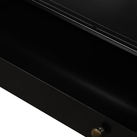 Black Iron with Tempered Glass | Shadow Box End Table | Valley Ridge Furniture