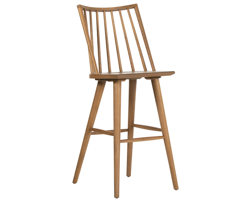 Sandy Oak (Bar Height) | Lewis Windsor Bar/Counter Stool | Valley Ridge Furniture