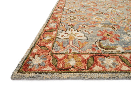 Victoria Rug 10 | Slate / Terracotta