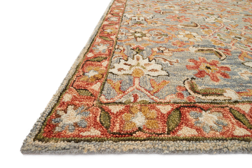 Victoria Rug 10 | Slate / Terracotta