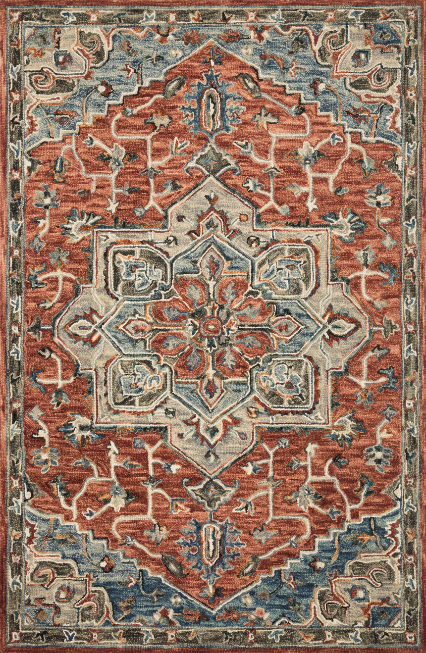 Victoria Rug 15 | Red / Multi