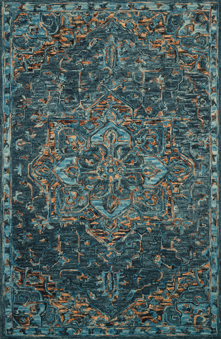 Victoria Rug 15 | Teal / Multi