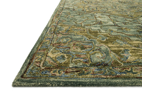 Victoria Rug 20 | Dark Green / Tobacco
