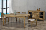 Cardinal Woodcraft Rehvo Dining Chair, room setting with the Vega dining table and Denmark sideboard
