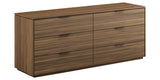 	Smoked Walnut with Bronze Handles | Mobican Verona Double Dresser | Valley Ridge Furniture