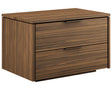 Smoked Walnut with Bronze Handles | Mobican Verona Night Table | Valley Ridge Furniture