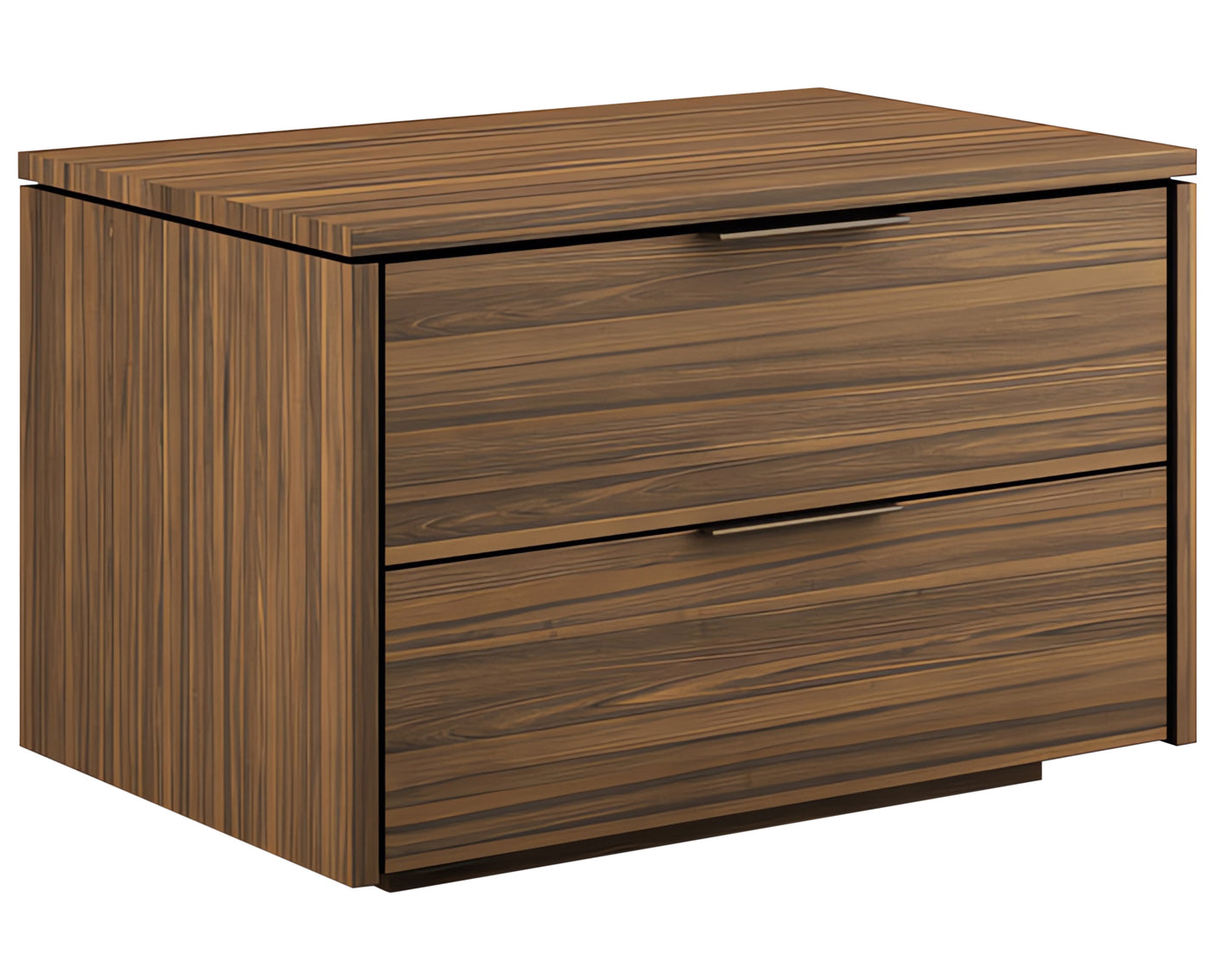 Smoked Walnut with Bronze Handles | Mobican Verona Night Table | Valley Ridge Furniture