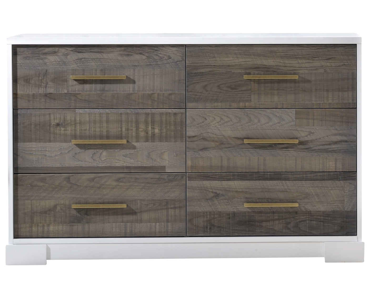 White Birch with Brown Bark Oak Veneer | Vibe Double Dresser | Valley Ridge Furniture