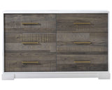 White Birch with Brown Bark Oak Veneer | Vibe Double Dresser | Valley Ridge Furniture