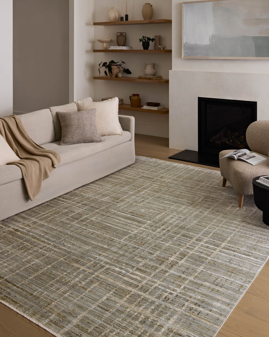 Wade Rug 03 | Mist / Gold