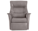 Trend Leather Cinder | Norwegian Comfort Paramount 1-Seater Wallsaver - Promo | Valley Ridge Furniture