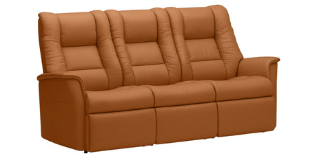 Trend Leather Whiskey | Norwegian Comfort Victor 3-Seater Wallsaver - Promo | Valley Ridge Furniture