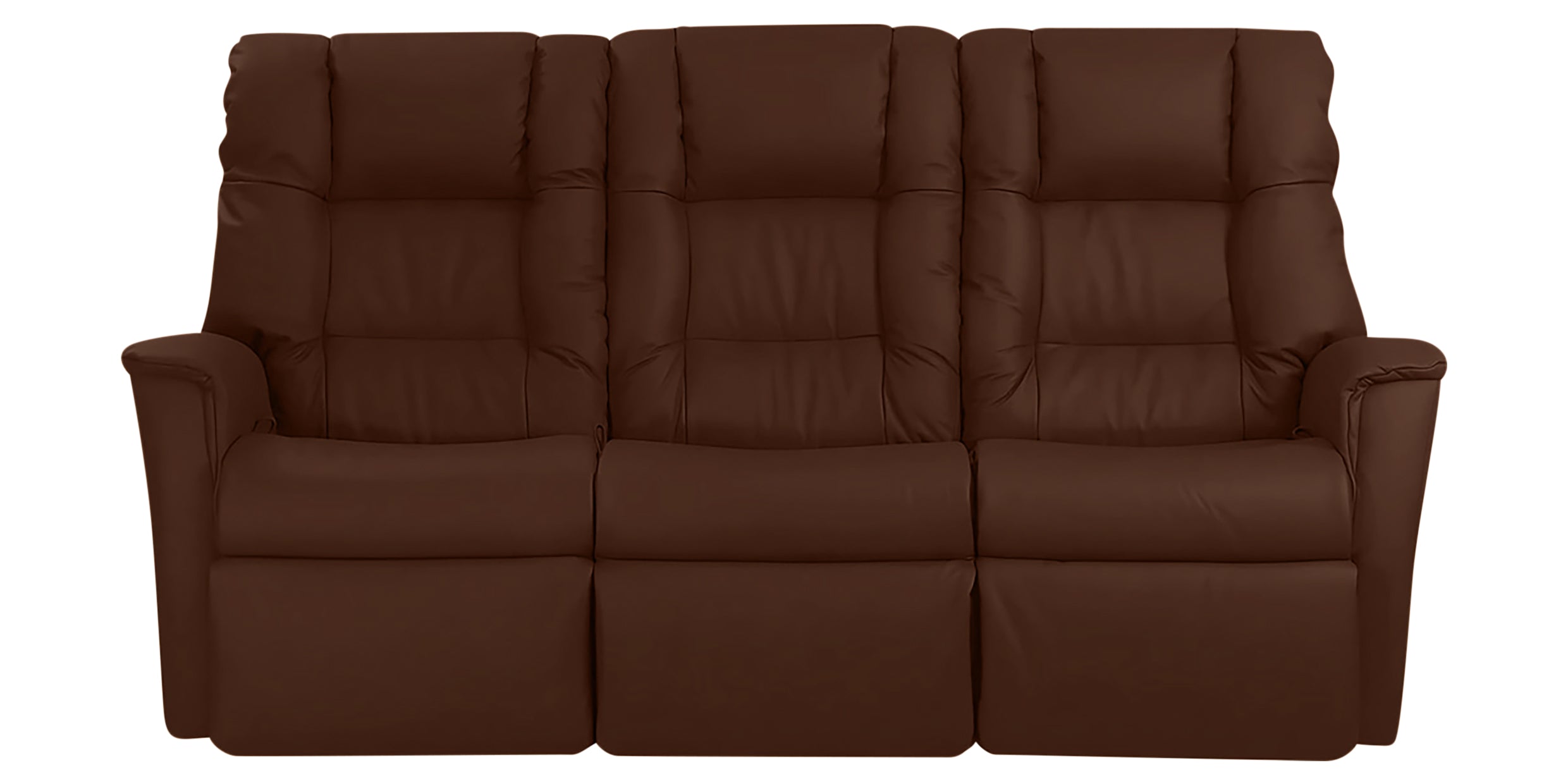 Sauvage Leather Caramel | Norwegian Comfort Victor 3-Seater Wallsaver - Promo | Valley Ridge Furniture