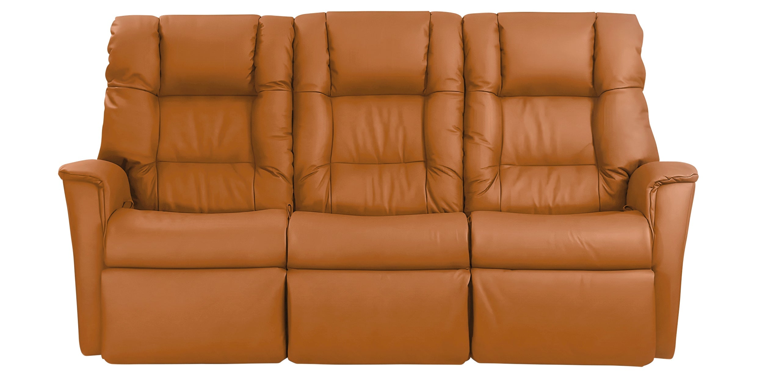 Trend Leather Whiskey | Norwegian Comfort Victor 3-Seater Wallsaver | Valley Ridge Furniture