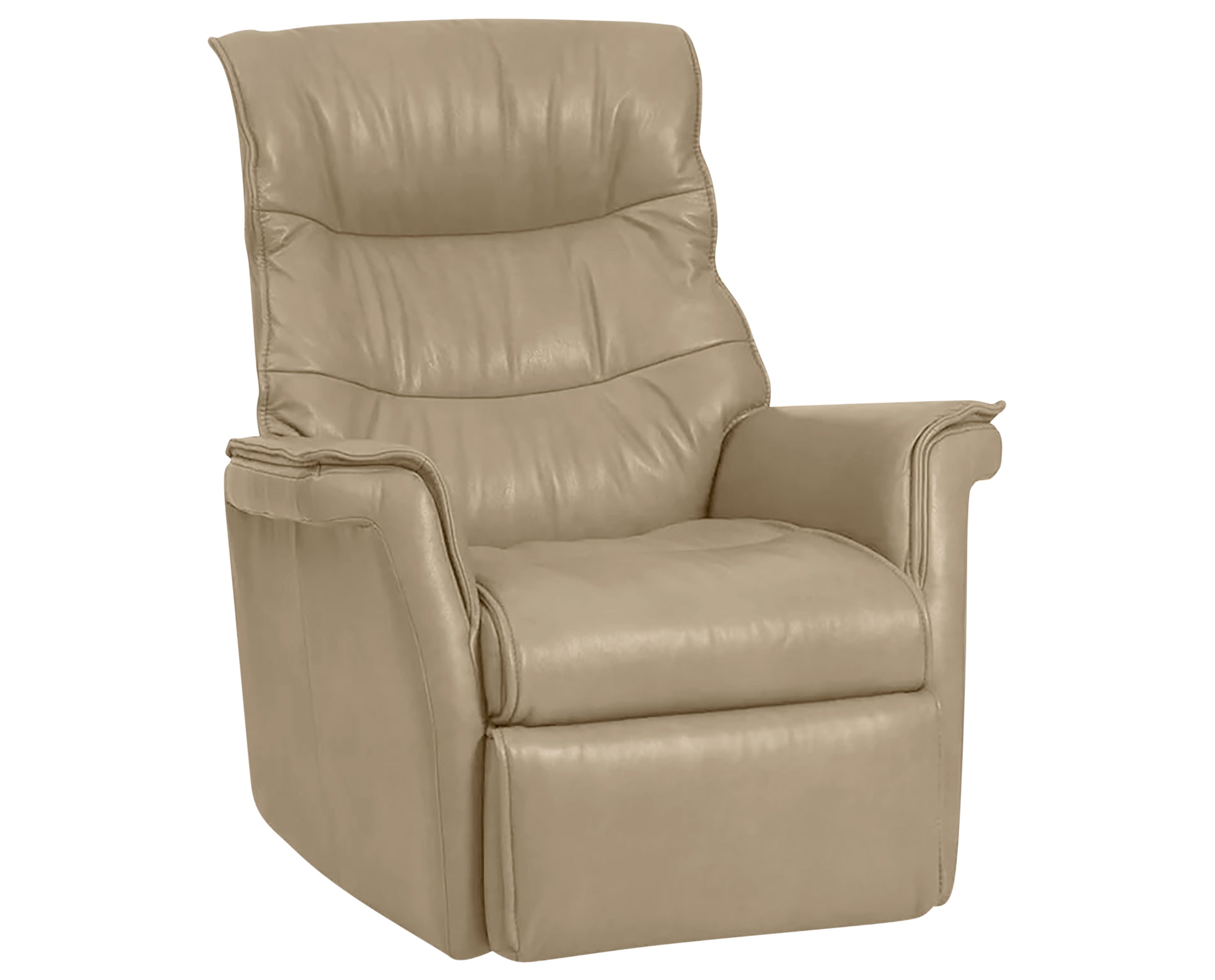 Trend Leather Beige | Norwegian Comfort Chelsea 1-Seater Wallsaver | Valley Ridge Furniture