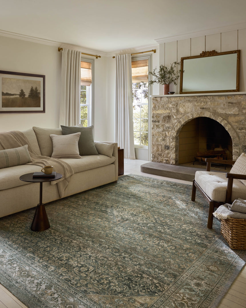 Wimberly Rug 03 | Lagoon / Wheat