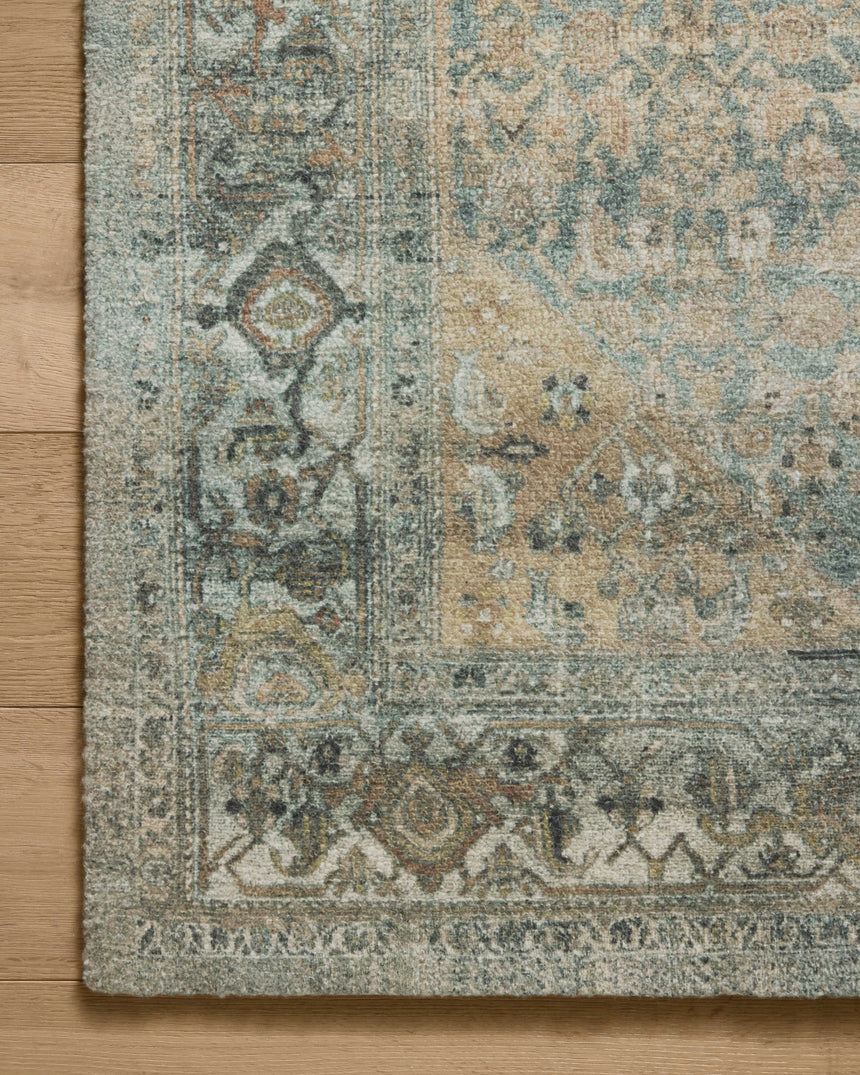 Wimberly Rug 03 | Lagoon / Wheat