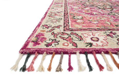 Zharah Rug 05 | Raspberry / Taupe