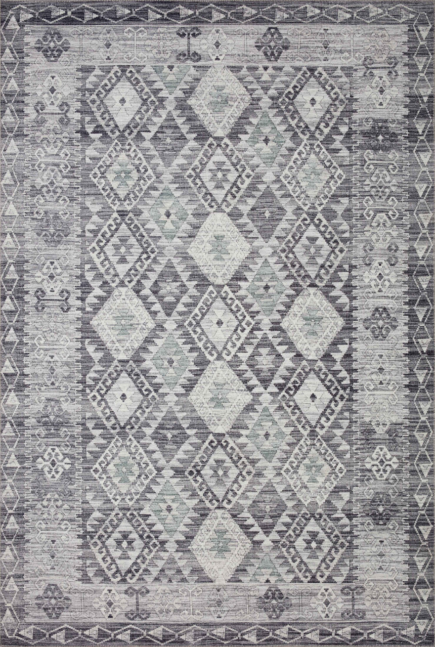 Zion Rug 03 | Charcoal / Slate