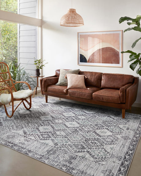 Zion Rug 03 | Charcoal / Slate