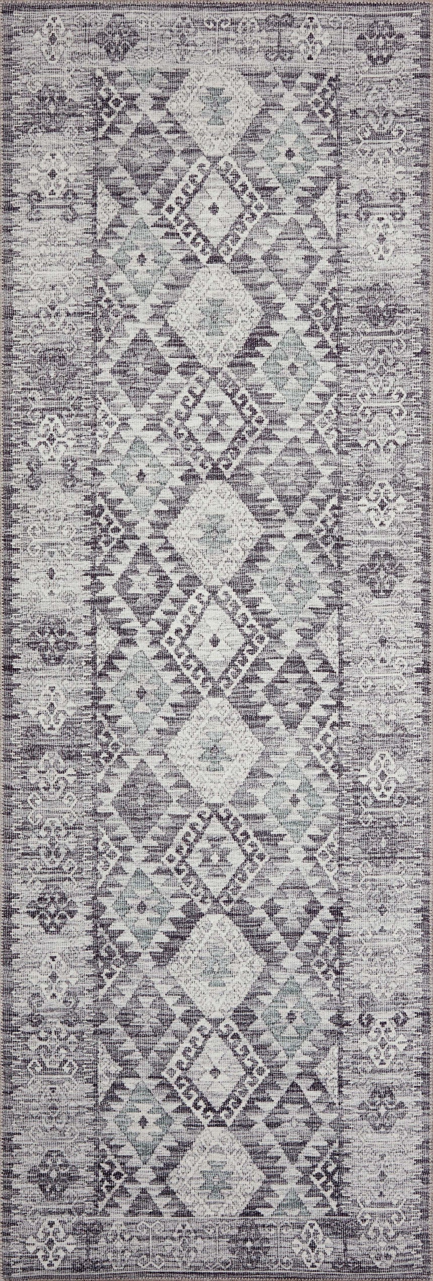 Zion Rug 03 | Charcoal / Slate