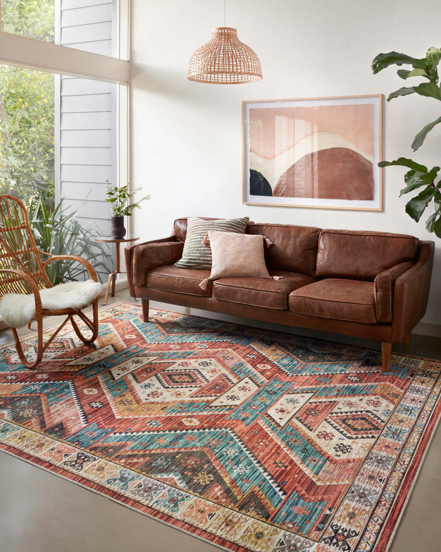 Zion Rug 05 | Red / Multi