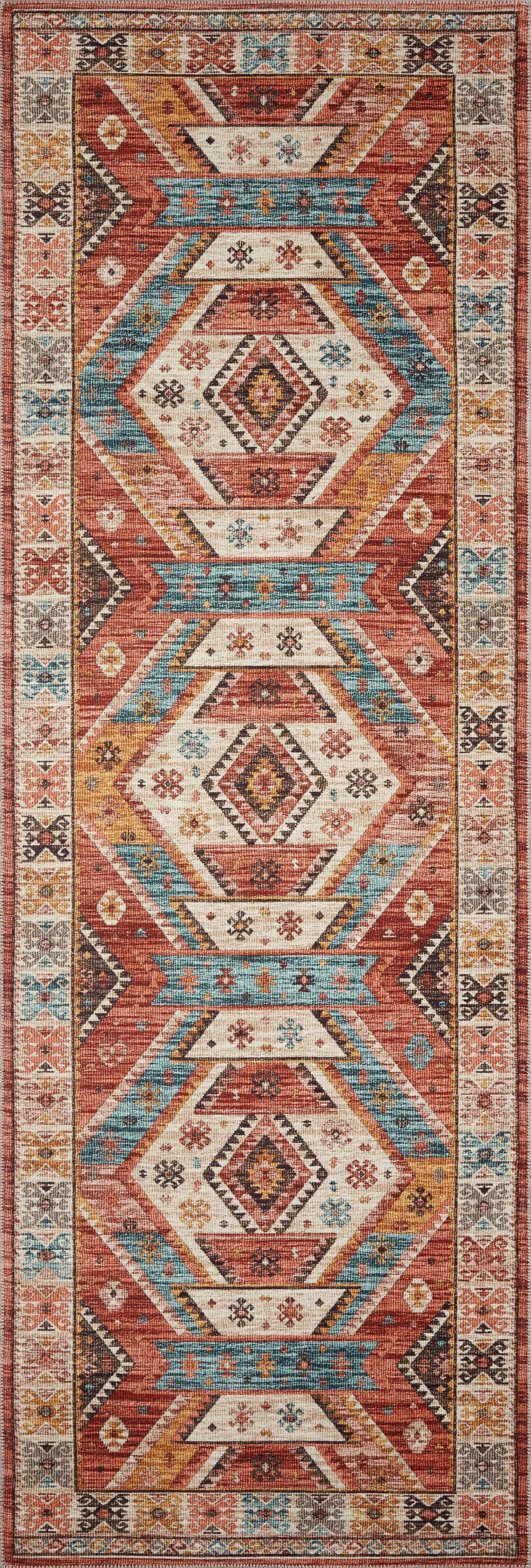Zion Rug 05 | Red / Multi
