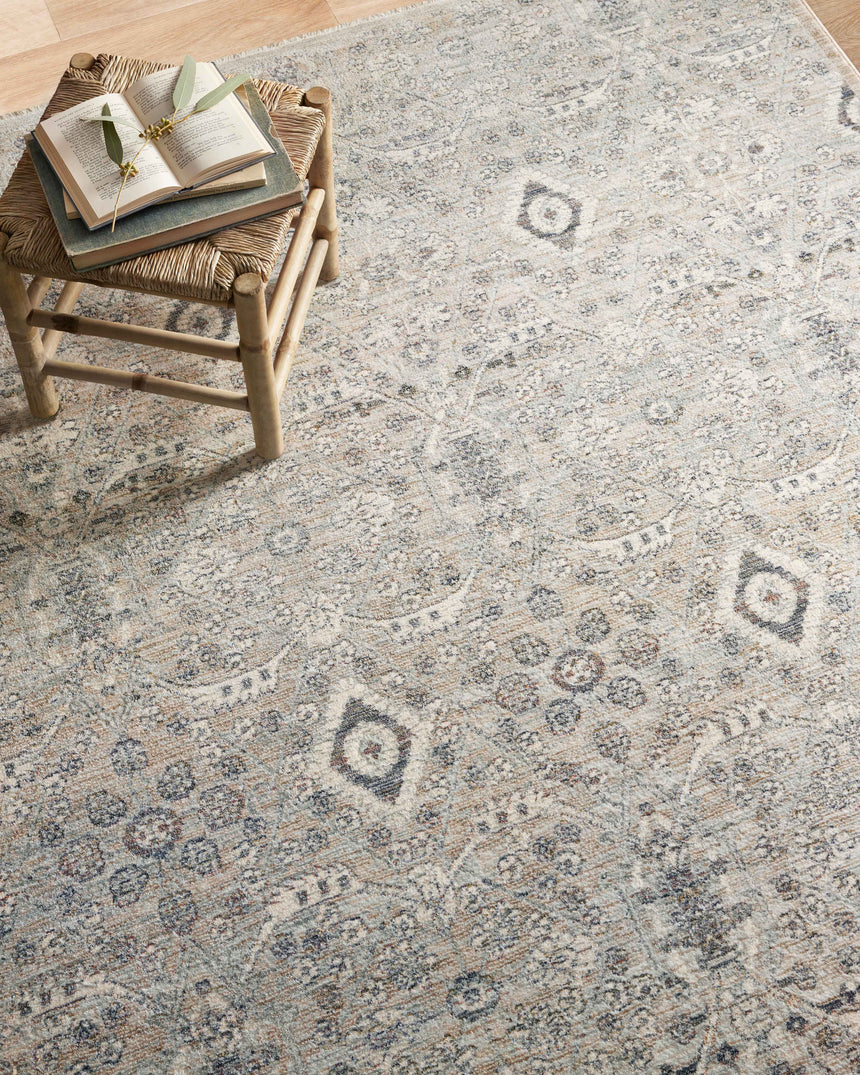 Zuma Rug 07 | Silver / Sky